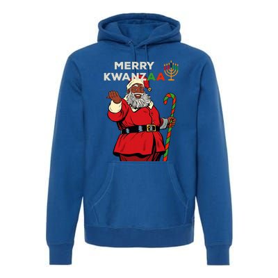 Merry Kwanzaa Santa Black Christmas African American Premium Hoodie