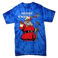 Merry Kwanzaa Santa Black Christmas African American Tie-Dye T-Shirt