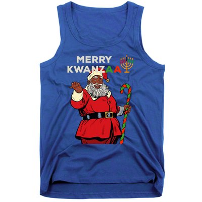 Merry Kwanzaa Santa Black Christmas African American Tank Top