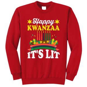 Happy Kwanzaa It's Lit African American Sweatshirt