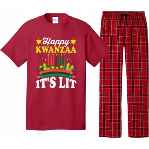 Happy Kwanzaa It's Lit African American Pajama Set