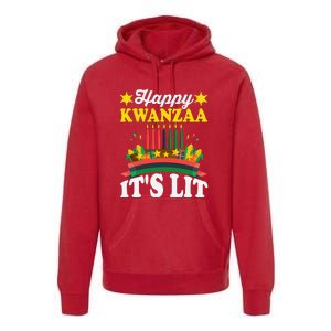 Happy Kwanzaa It's Lit African American Premium Hoodie