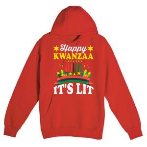 Happy Kwanzaa It's Lit African American Premium Pullover Hoodie