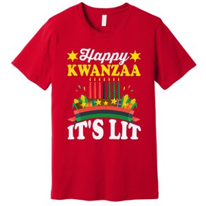 Happy Kwanzaa It's Lit African American Premium T-Shirt