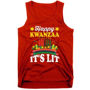 Happy Kwanzaa It's Lit African American Tank Top