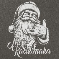 Mele Kalikimaka Santa Claus Hawaiian Christmas Hawaii Spirit Cotton Canvas Backpack