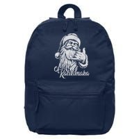 Mele Kalikimaka Santa Claus Hawaiian Christmas Hawaii Spirit 16 in Basic Backpack