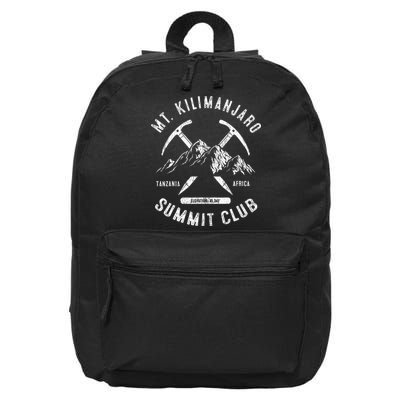 Mount Kilimanjaro Summit Club I Climbed Mt Kilimanjaro 16 in Basic Backpack