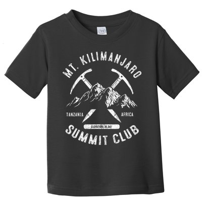 Mount Kilimanjaro Summit Club I Climbed Mt Kilimanjaro Toddler T-Shirt