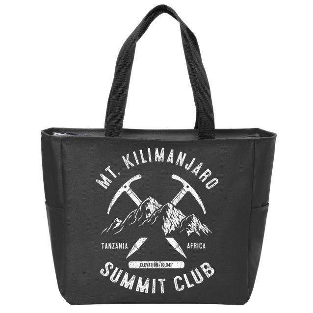 Mount Kilimanjaro Summit Club I Climbed Mt Kilimanjaro Zip Tote Bag