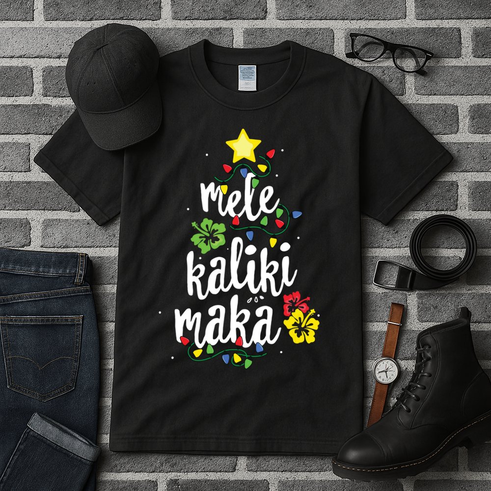 Mele Kalikimaka Shirts For Women Hawaiian Hawaii Christmas Tall T-Shirt