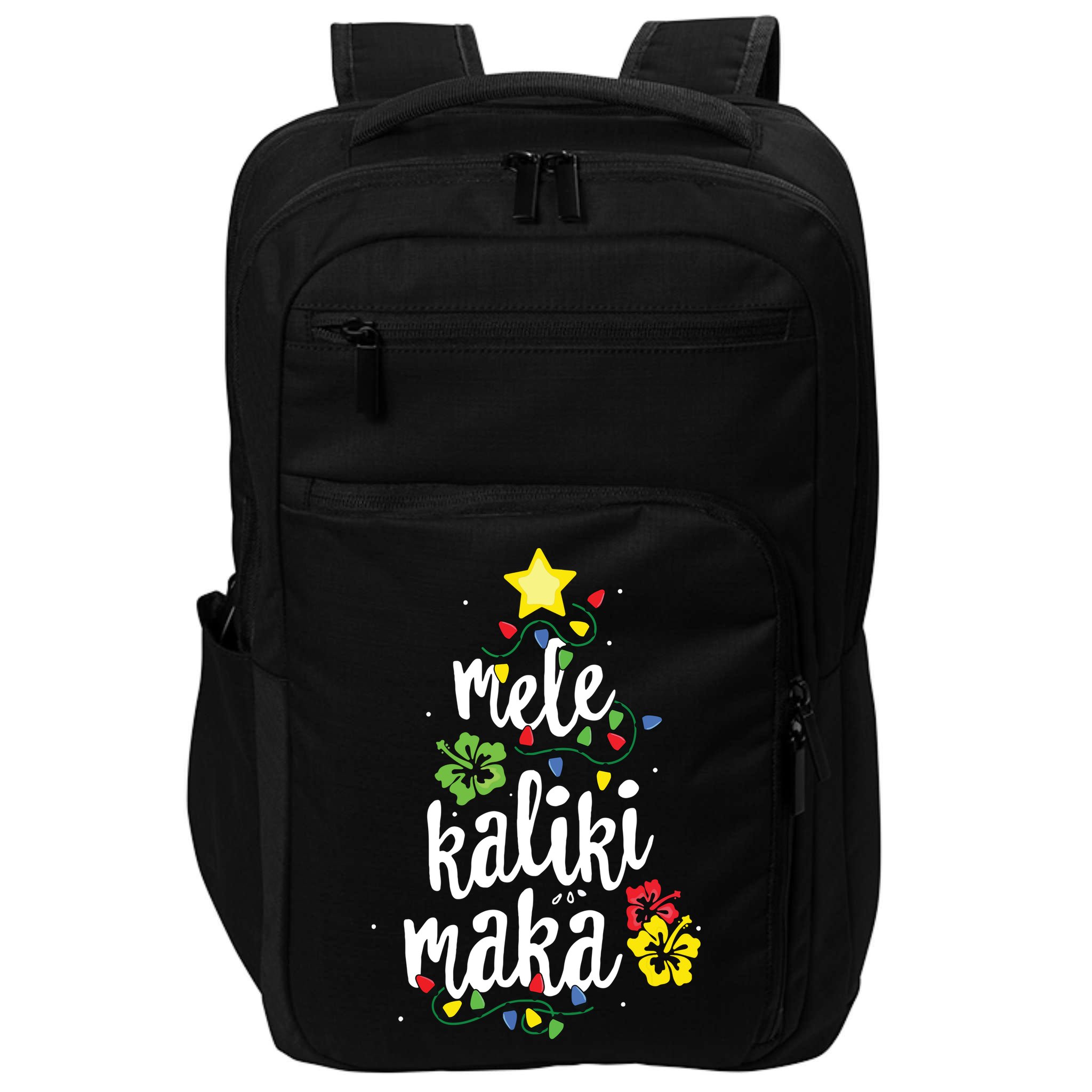 Mele Kalikimaka Shirts For Women Hawaiian Hawaii Christmas Impact Tech Backpack