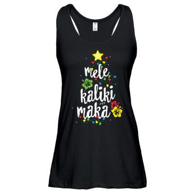 Mele Kalikimaka Shirts For Women Hawaiian Hawaii Christmas Ladies Essential Flowy Tank
