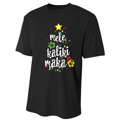 Mele Kalikimaka Shirts For Women Hawaiian Hawaii Christmas Performance Sprint T-Shirt