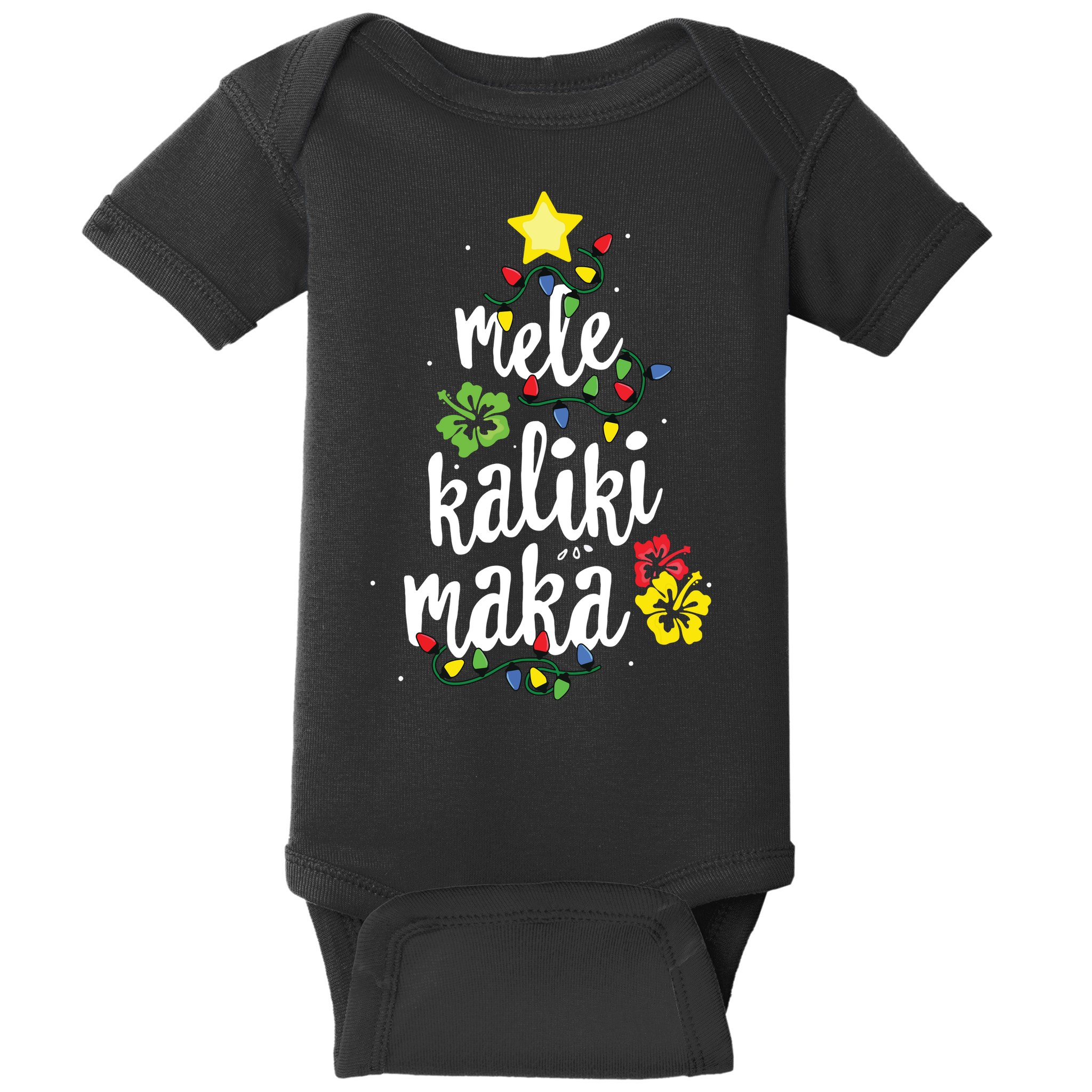 Mele Kalikimaka Shirts For Women Hawaiian Hawaii Christmas Baby Bodysuit