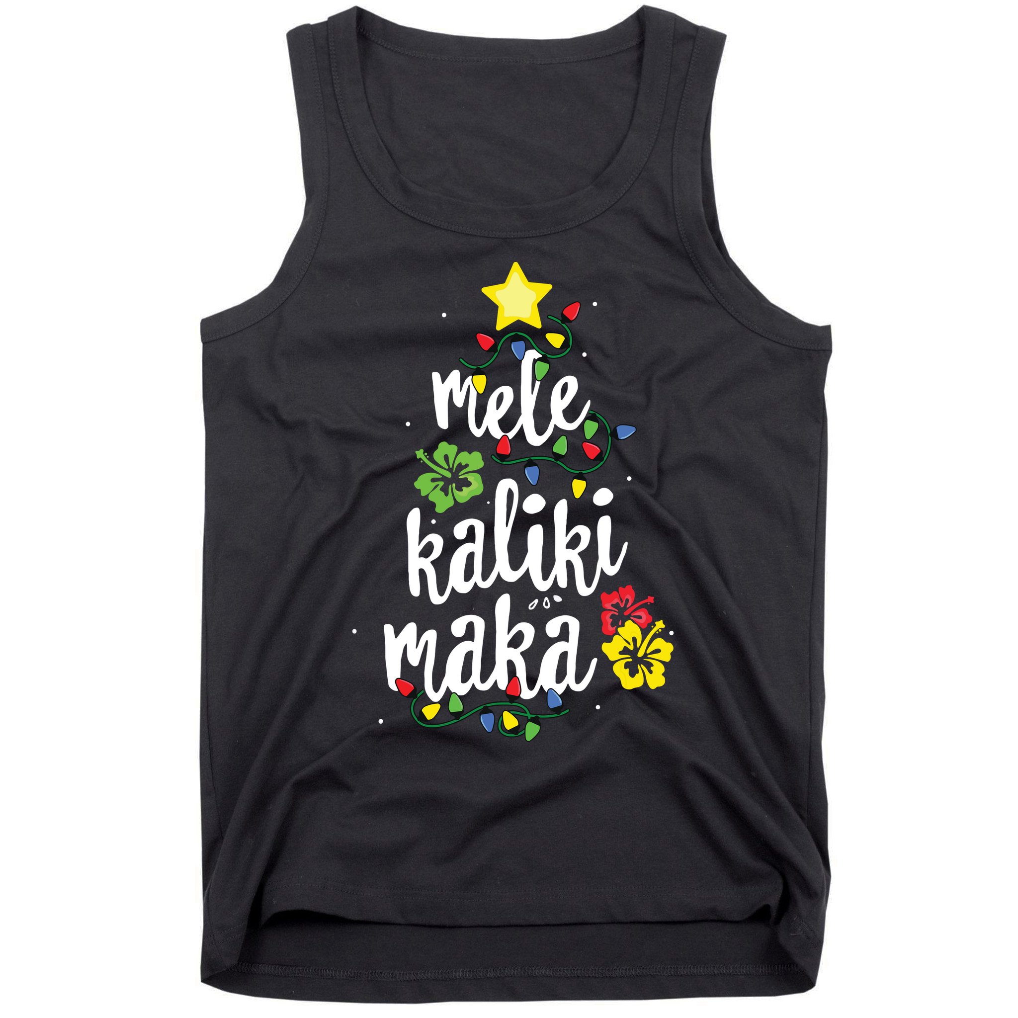 Mele Kalikimaka Shirts For Women Hawaiian Hawaii Christmas Tank Top