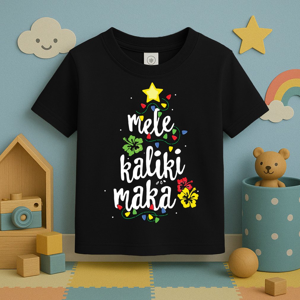 Mele Kalikimaka Shirts For Women Hawaiian Hawaii Christmas Toddler T-Shirt