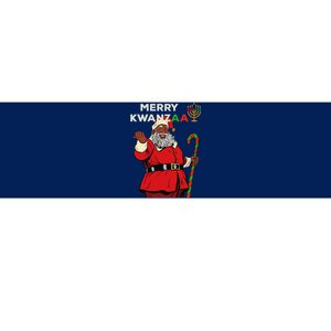 Merry Kwanzaa Santa Black Christmas African American Bumper Sticker