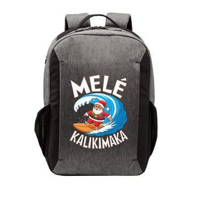 Mele Kalikimaka Surfing Santa Xmas Vector Backpack