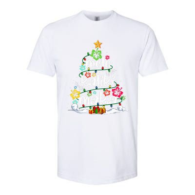 Mele Kalikimaka Tropical Christmas Hawaiian Santa Xmas Tree  Softstyle CVC T-Shirt