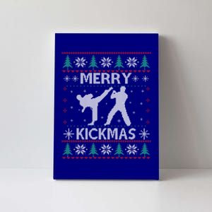 Merry Kickmas Taekwondo Christmas Ugly Sweater Xmas Funny Cute Gift Canvas