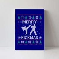 Merry Kickmas Taekwondo Christmas Ugly Sweater Xmas Funny Cute Gift Canvas