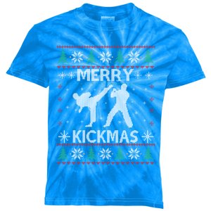 Merry Kickmas Taekwondo Christmas Ugly Sweater Xmas Funny Cute Gift Kids Tie-Dye T-Shirt