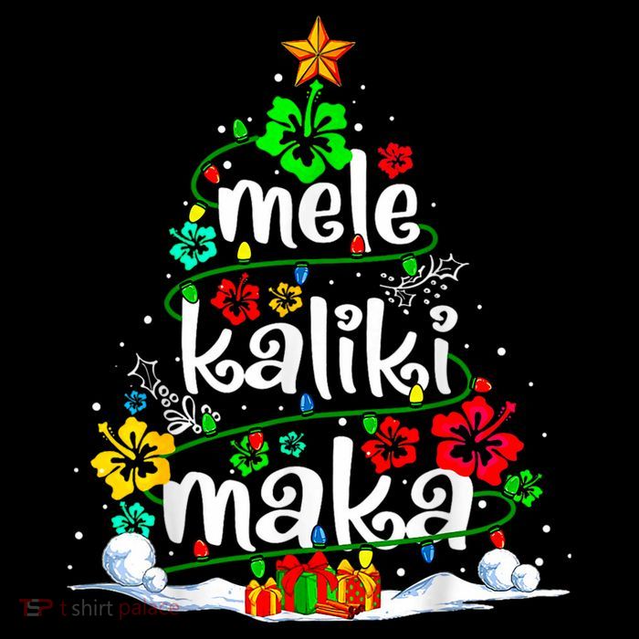 Mele Kalikimaka Tropical Christmas Hawaiian Santa Xmas Tree Flatbill Hat