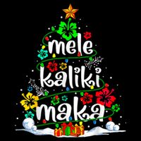 Mele Kalikimaka Tropical Christmas Hawaiian Santa Xmas Tree Toddler T-Shirt