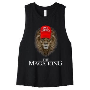 Maga King, The Great Maga King, Ultra Maga Women's Racerback Cropped Tank