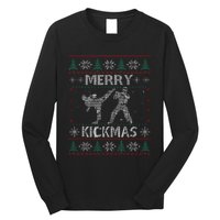 Merry Kickmas Taekwondo Christmas Ugly Sweater Xmas Funny Long Sleeve Shirt