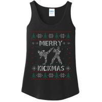 Merry Kickmas Taekwondo Christmas Ugly Sweater Xmas Funny Ladies Essential Tank