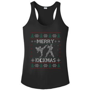 Merry Kickmas Taekwondo Christmas Ugly Sweater Xmas Funny Ladies PosiCharge Competitor Racerback Tank