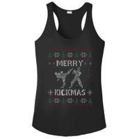 Merry Kickmas Taekwondo Christmas Ugly Sweater Xmas Funny Ladies PosiCharge Competitor Racerback Tank