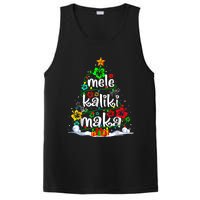 Mele Kalikimaka Tropical Christmas Hawaiian Santa Xmas Tree PosiCharge Competitor Tank