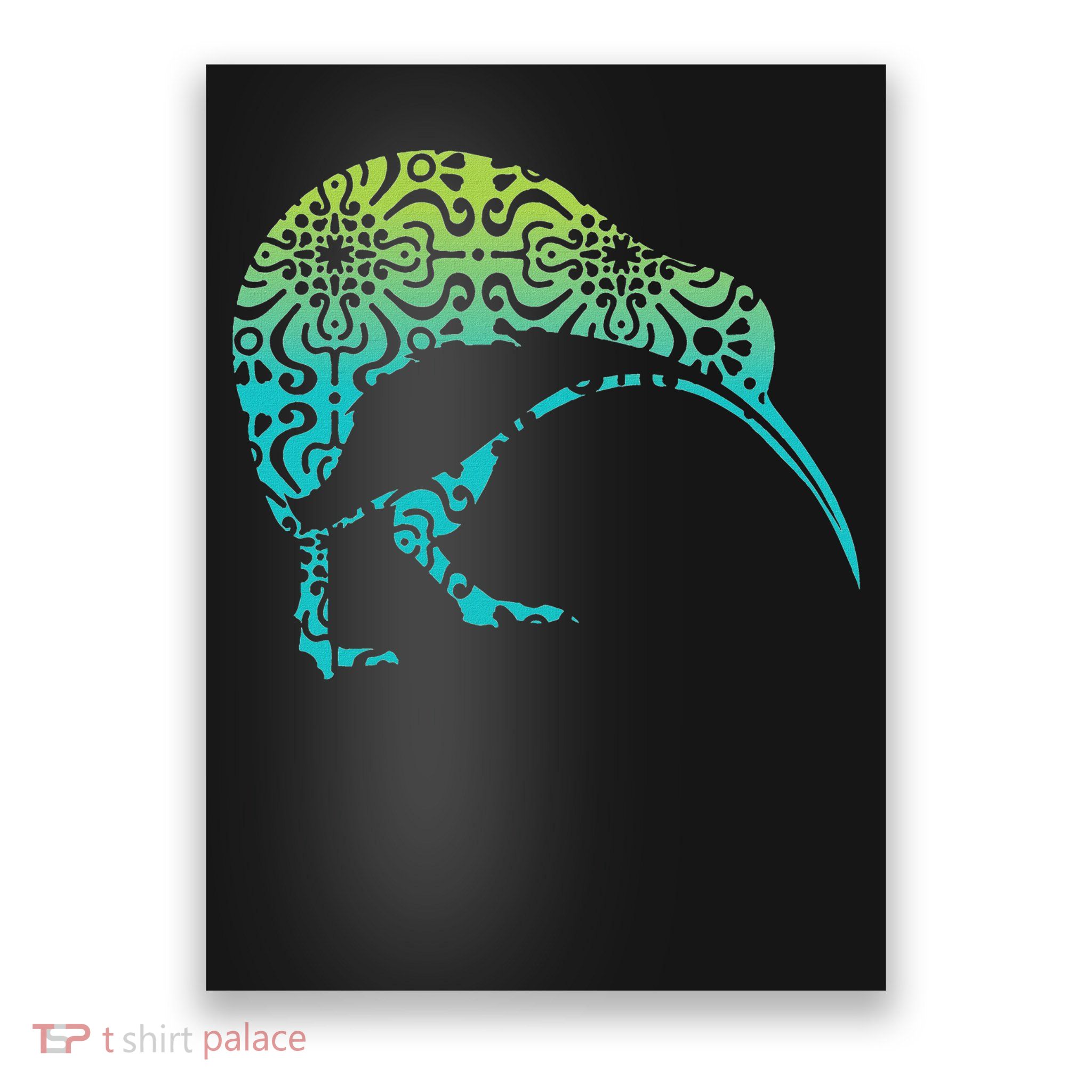 Maori Kiwi Tribal Aboriginal New Zealand Bird Art Birds Poster