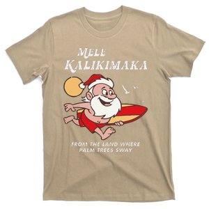 Mele Kalikimaka Tropical Christmas Hawaiian Santa Xmas T-Shirt