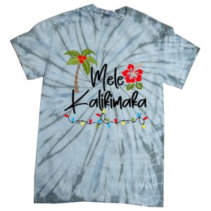 Mele Kalikimaka Tropical Christmas Hawaiian Xmas Tie-Dye T-Shirt