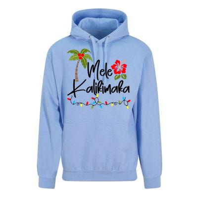 Mele Kalikimaka Tropical Christmas Hawaiian Xmas Unisex Surf Hoodie