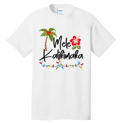 Mele Kalikimaka Tropical Christmas Hawaiian Xmas Tall T-Shirt