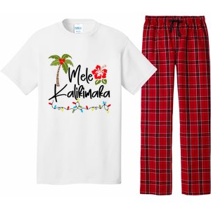 Mele Kalikimaka Tropical Christmas Hawaiian Xmas Pajama Set