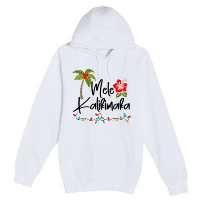 Mele Kalikimaka Tropical Christmas Hawaiian Xmas Premium Pullover Hoodie