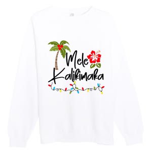 Mele Kalikimaka Tropical Christmas Hawaiian Xmas Premium Crewneck Sweatshirt