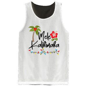 Mele Kalikimaka Tropical Christmas Hawaiian Xmas Mesh Reversible Basketball Jersey Tank