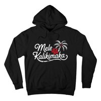 Mele Kalikimaka Tropical Christmas Hawaiian Xmas Design Hoodie