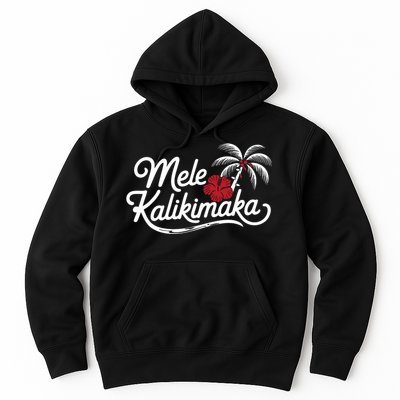 Mele Kalikimaka Tropical Christmas Hawaiian Xmas Design Hoodie