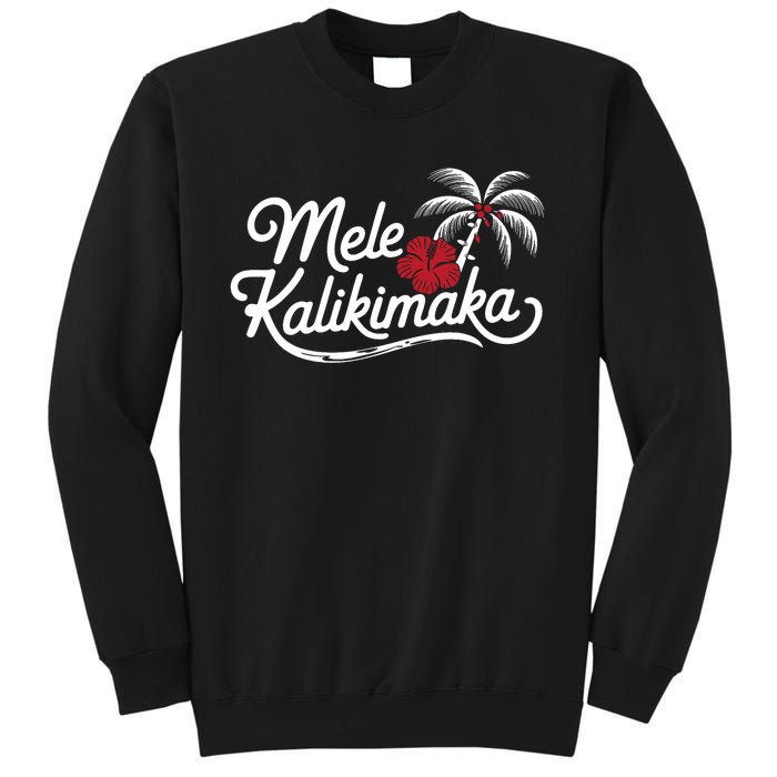 Mele Kalikimaka Tropical Christmas Hawaiian Xmas Design Sweatshirt