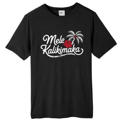 Mele Kalikimaka Tropical Christmas Hawaiian Xmas Design Tall Fusion ChromaSoft Performance T-Shirt