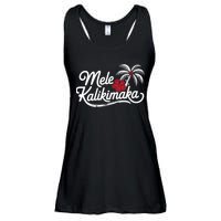 Mele Kalikimaka Tropical Christmas Hawaiian Xmas Design Ladies Essential Flowy Tank