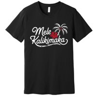 Mele Kalikimaka Tropical Christmas Hawaiian Xmas Design Premium T-Shirt